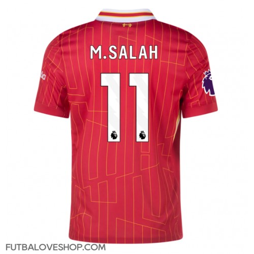 Dres Liverpool Mohamed Salah #11 Domáci 2024-25 Krátky Rukáv